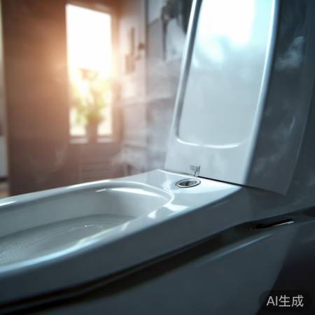 马桶盖缝细菌存，通风清洁防滋生
