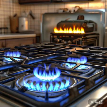 美式燃气灶分类:天然气灶与液化