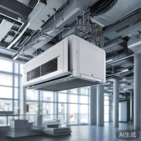 中央空调吊装:25-3米宜高度