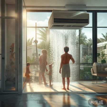 夏日清凉神器：中央空调+淋浴攻