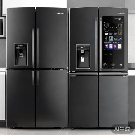 三星LG黑冰箱，时尚科技首选