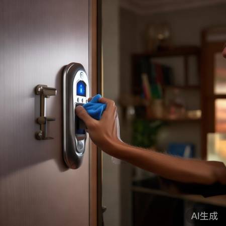 指纹锁久用不清，湿布擦拭增灵敏