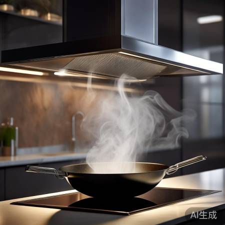 油烟机使用要点：炒锅正下方，防