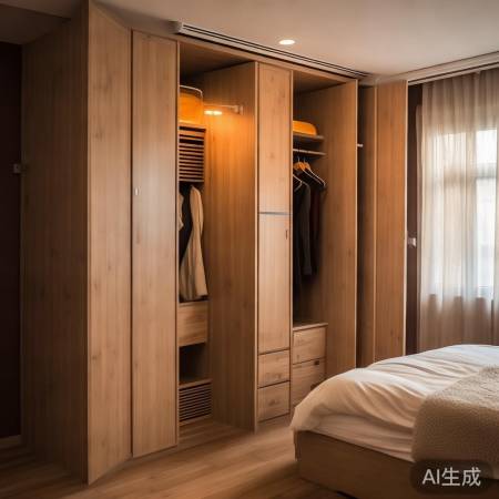 衣柜宜装在吸风口旁,门不挡风