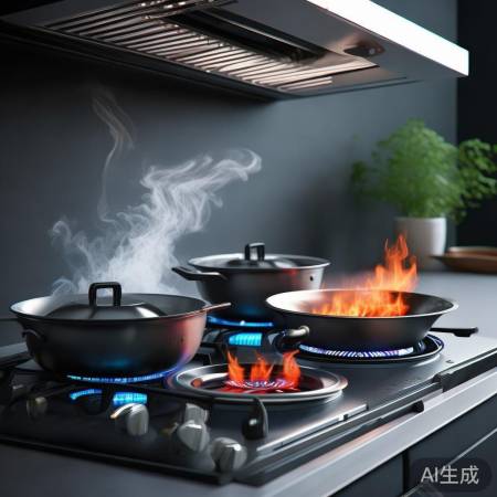 美的J系列灶具,高效节能,吸烟