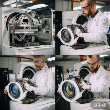 装回减速机，电机洗衣机重装