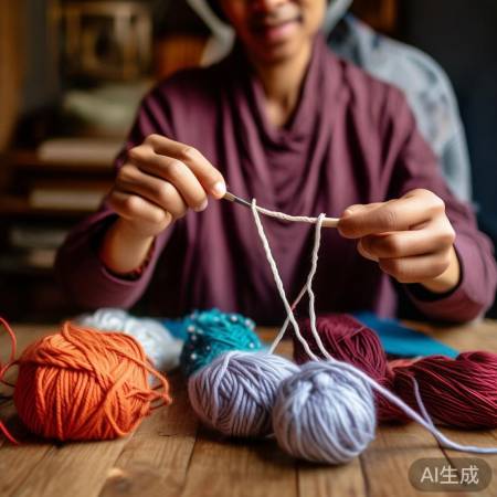 编织入门：打结技巧，保持张力。