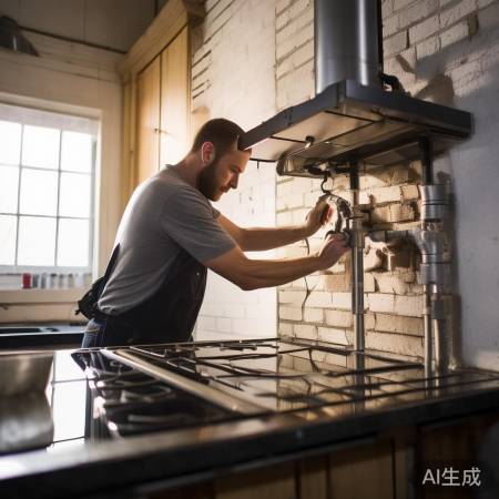 安装前检查墙裂，排烟管道接严