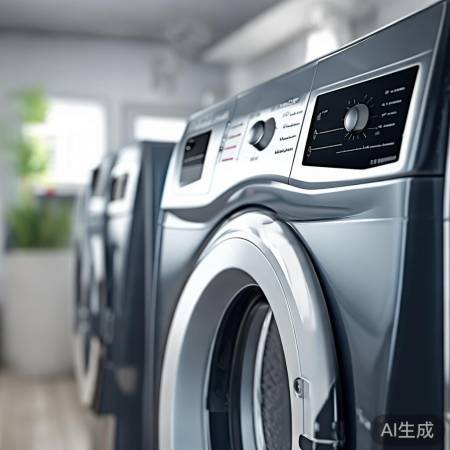 美的洗衣机：多程序大按键，操作