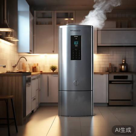 “林内燃气热水器，快速加热，节