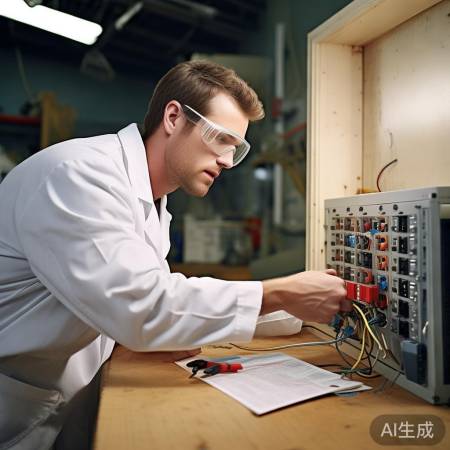 “连接电线，确保安全接触”