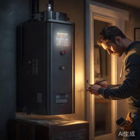 壁挂炉不自动加热，温感器故障需