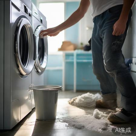 准备洗洗衣机:关电源,清衣物,