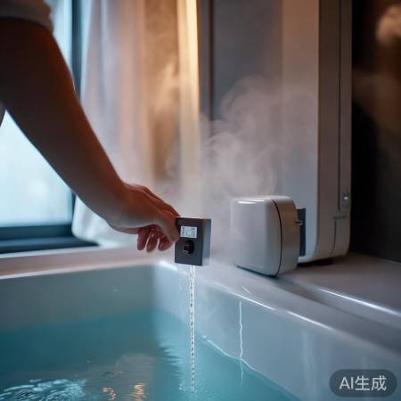 “热水温度调适中,水温波动可避