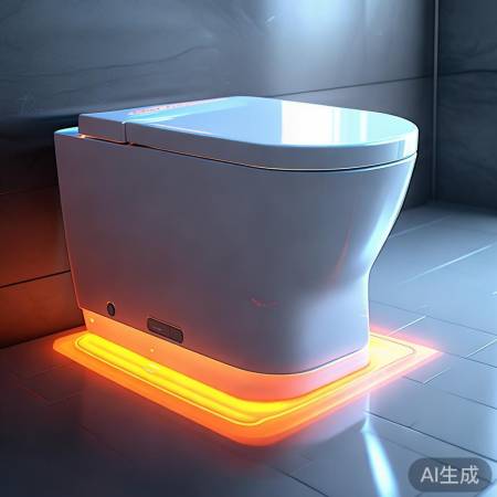 智能马桶,一键冲洗,温暖如厕。