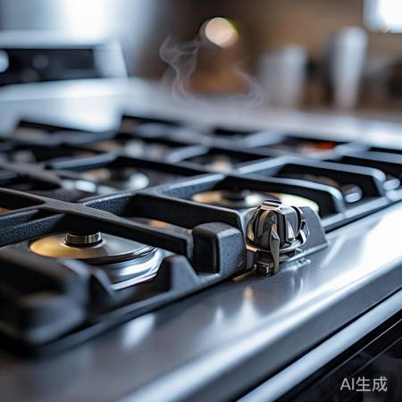 燃气灶后速关阀，防泄漏安全记心