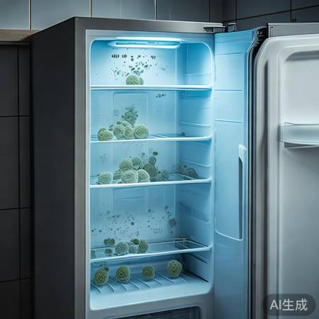 冰箱细菌多，定期清洁是关键。