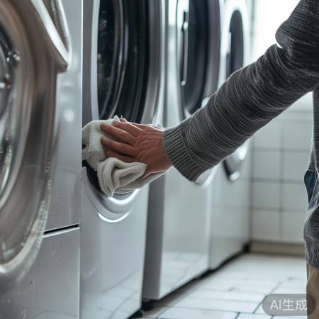 洗衣机边条清洁小窍门