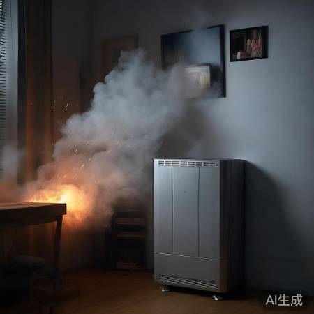 空调短路高温烧焦