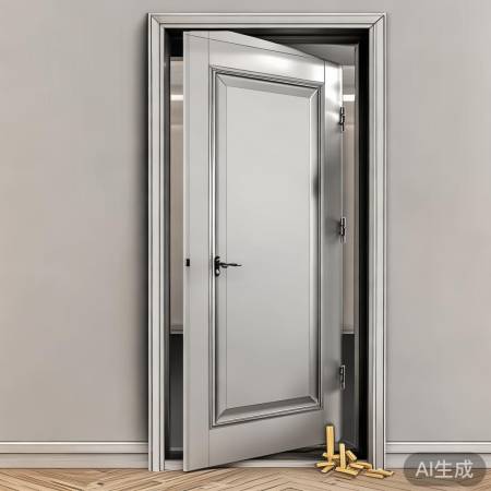 门缝过大隐患多，木塞泡沫来填补