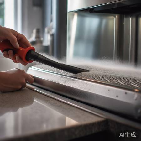 冰箱散热器定期清理，吸尘湿布去