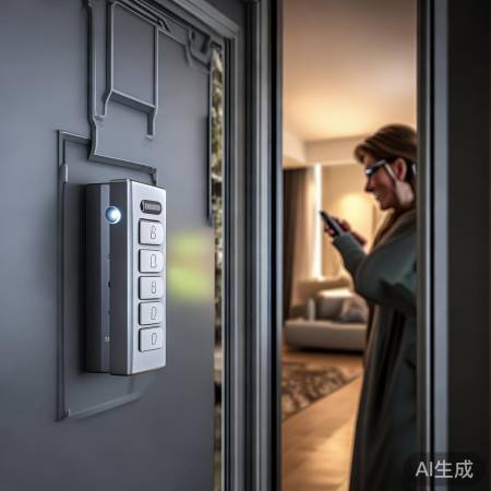 “防盗门故障，一键电话解忧。”