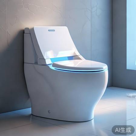 智能马桶,自动感应,温暖座圈。