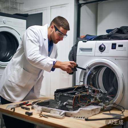 洗衣机拆机前,断电拔插头,安全