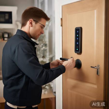 智能锁安装简单，商家服务上门