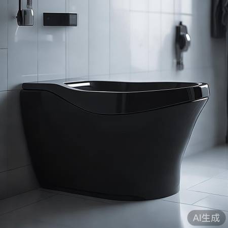 黑鲸马桶易清洁,一擦即净。