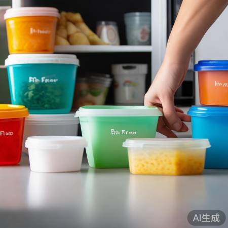 “有色塑料易溶毒，勿入冰箱保健