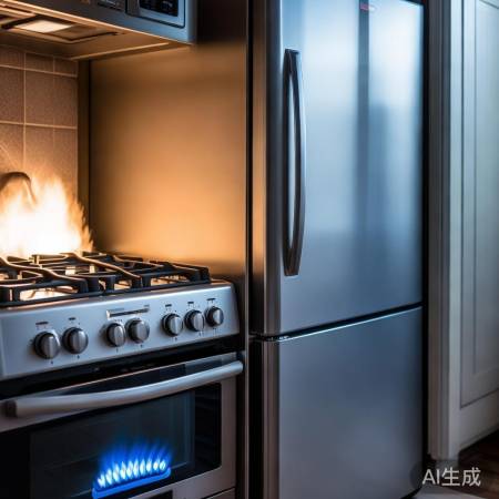 冰箱灶距适度，散热便捷皆宜