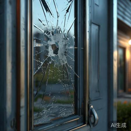 防盗门玻璃自损原因揭秘