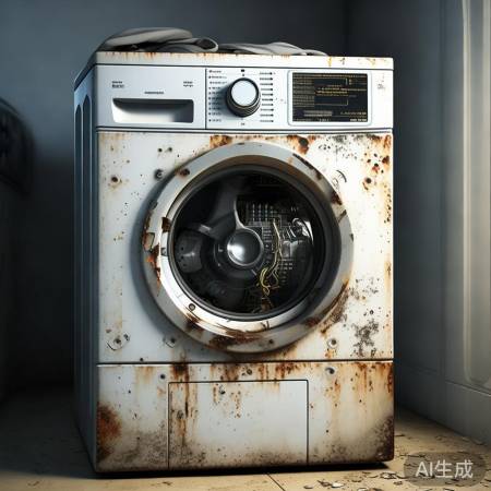 洗衣机电机老化，转速减慢。