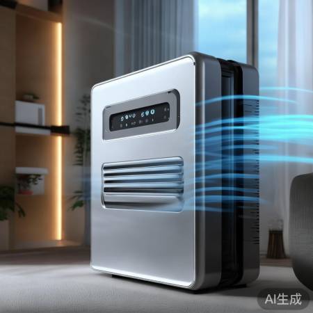 多风速立式空调，智炫送风均匀。