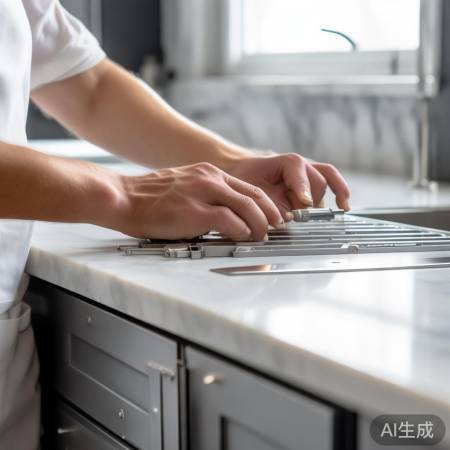 固定支架，确保油烟机稳定。