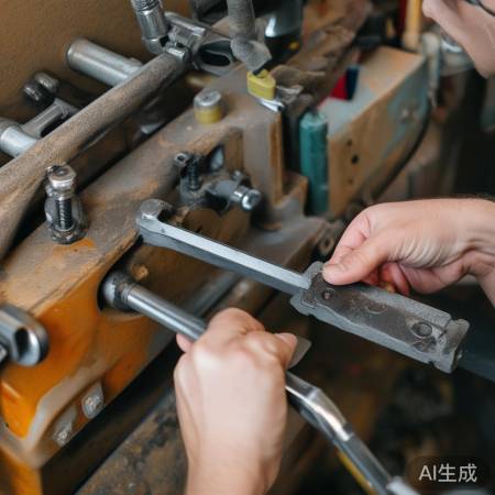 新手柄安装：螺丝均匀拧紧