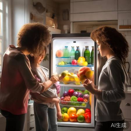 爱心冰箱：爱护、节约、及时报损