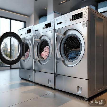 选洗衣机,看容量、洗净比,合预