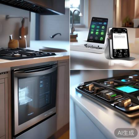 智能燃气灶,手机APP远程控,