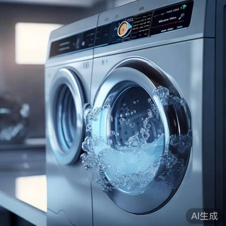 洗衣机泡泡净，洗涤更彻底。
